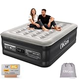 OhGeni 20' Raised Air Mattress Full with Built in Pump, Blow...