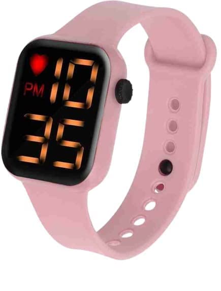 IFW Latest New Generation Sports Digital Square Black Dial Pink LED Watch for Girls & Kids (Pink) (B0BQZ174XH) Amazon Price History, Amazon Price Tracker