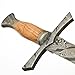 Handmade Damascus Sword - Short Sword with Sheath, Double Edge Greek Medieval Celtic Style JNR 2306