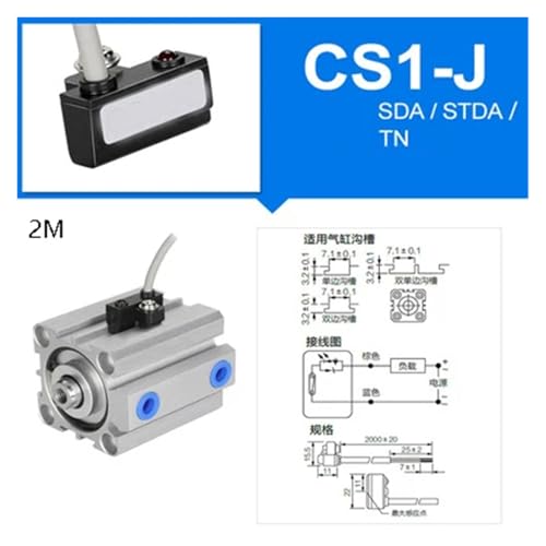 Capteurs à lames cylindriques D-A93 CS1-J en lot de 10 pièces
