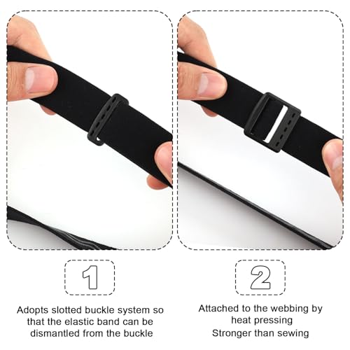 BOXOB Elastisches Stirnlampenband, Ersatzstirnband für Stirnlampenband Komfortgürtel für Stirnlampen Stirnlampenbandhalter Stirnlampenzubehör Kompatibel mit Black Diamond Petzl