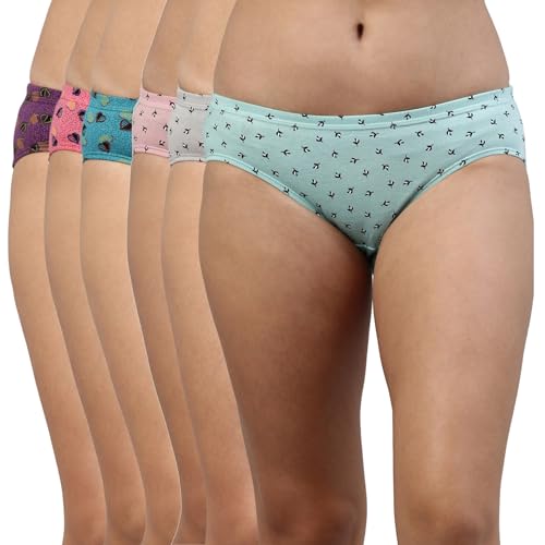 Image of VIP Feelings Amelie 102 100% Cotton High Coverage Stretchable Hipster Panty Combo Set for Womens with Inner Elastic Waistband