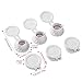 DNCG Bottle Emptying Caps Kit, 6pcs Adapters Transfer Connector, 3 Sizes Inverted Caps Flipping Bottle Set, Get Every Drop Out Of Lotions, Shampoos, Kitchen Condiments, Beauty Kitchen Supplies, 1