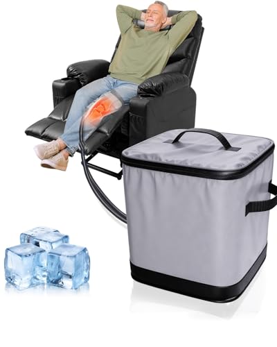 Ice Machine for Knee After Surgery, Cold Therapy Machine for Knee Replacement, Cold Therapy Machine with Programmable Timer Quiet Pump Compression Pad Apply to Arm, Ankle, Thigh