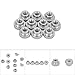 Mavaol Carbon Steel Knurled Thumb Nuts, 1 10 Piece Set, Easy Grip, Threaded for Machinery, Hand Tighten Fasteners for Industrial Assembly (M3) 10pcs