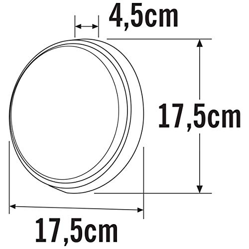 Lámpara de pared para exteriores con luz difusa Konstsmide Gnosjö de aluminio plano 6