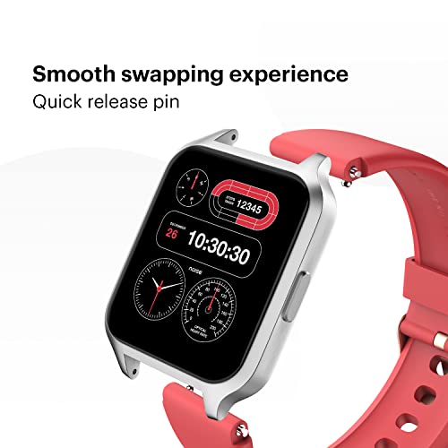 Image of Noise 22 MM Silicone Smartwatch Strap - Red - Compatible with ColorFit Ultra, ColorFit Pro 3 /Assist, ColorFit Nav /Nav+, NoiseFit Endure, NoiseFit Fusion, NoiseFit Evolve