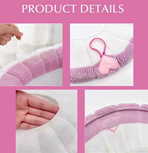 N-D 2 Stück WC-Sitzwärmer Kissen Toilettenmatte Toilettensitzbezüge Wc Sitz Cover Universal Dehnbar Waschbar Toiletten Sitzbezug mit Aufhängeschlaufe Weiche Toilettenkissen Für Badezimmer – Bild 4