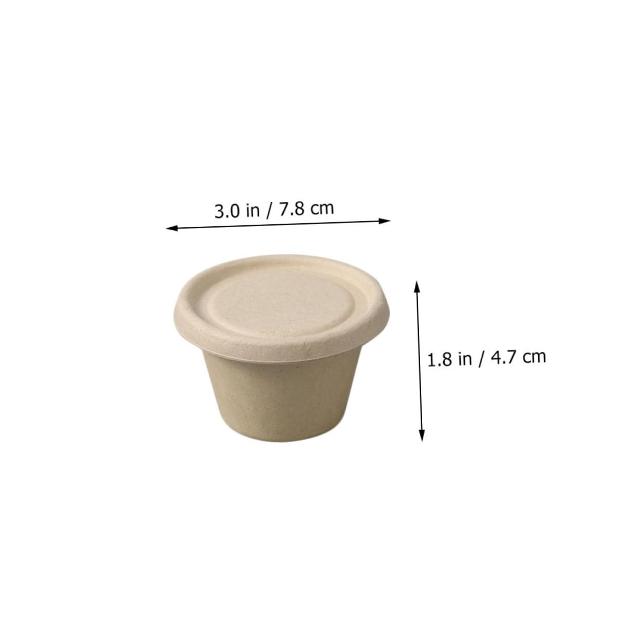 Cabilock Tazas De Salsa Biodegradables Con Tapa Para Condimentos Cajas De Apetitosas Y Salsas De Onzas Envase De Pulpa Para Uso Restaurantes Picnics Y Campings 50 Piezas X 5