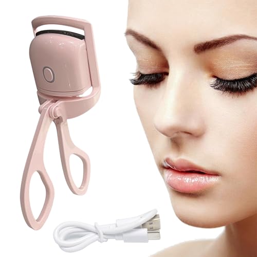 Beheizte Wimpernklammer für Make-up,Beheizte Wimpernzange,Heizkissen Beheizter Wiederaufladbarer USB-Wimpernzange,Silikon Heizpads Make-up-Werkzeug