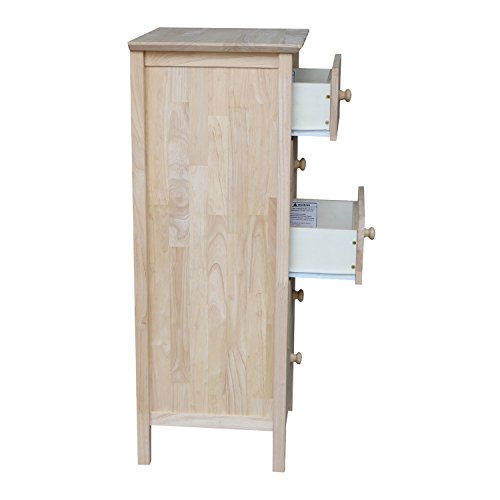 International Concepts Fba_ Lingerie Chest, Unfinished #TOP4