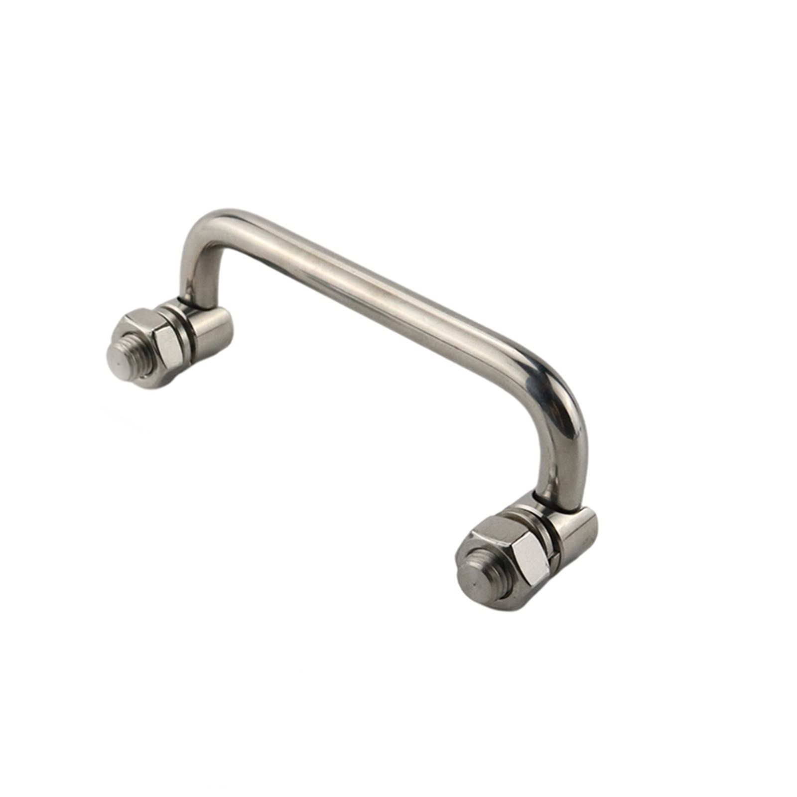 Manija plegable de acero inoxidable de 120mm, ideal para transportar su caja de herramientas