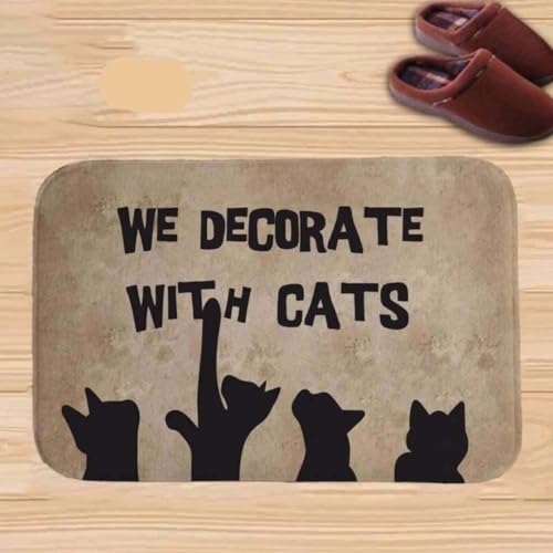 ���փ}�b�g �L�ŏ��� 50×80cm doormat Decorate With Cats