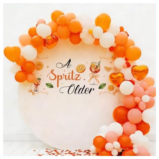 TAKEALOOKO A Spritz Older Decal - Lemon Spritz Aperol Cocktail Photo Props Decor for Italian Birthday Bridal Shower Bachelorette Party Background Supplies (Only 3Pcs DIY Sticker)