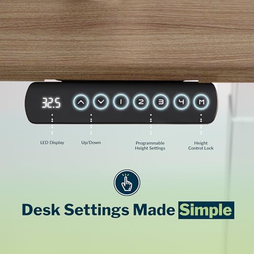 Image of Vari ComfortEdge 80x60 L-Shape Electric Standing Desk - Height Adjustable Sit-Stand VariDesk for Corner Office with Reversible Left /Right Design + Walnut Top /Slate Legs (Ships in 3 Boxes)