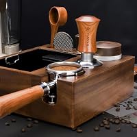 Espresso Tamper 51mm, YMWVH Kaffee Tampers Kaffeestampfer mit Doppelfeder Auto-Rücksprung, 30lb Konstanter Druck Barista Tamper 51mm mit Edelstahl Gewindebasis – Ansicht 5