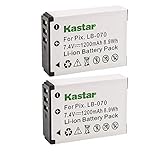 Kastar 2-Pack Replacement Battery for Kodak LB-070 LB070 Battery and Kodak Pixpro AZ651, Pixpro AZ651 AZ652 Astro Zoom, Pixpro AZ901, PIXPRO S1, PIXPRO S-1, Minolt MN67Z Camera