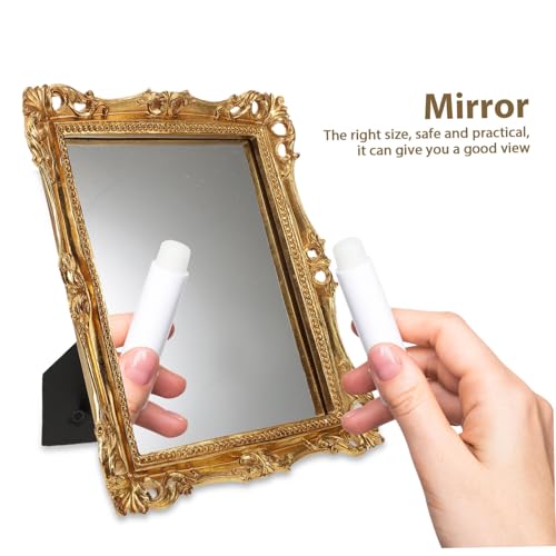 Miroir décoratif mural rétro suspendu sans perçage pour chambre - 8