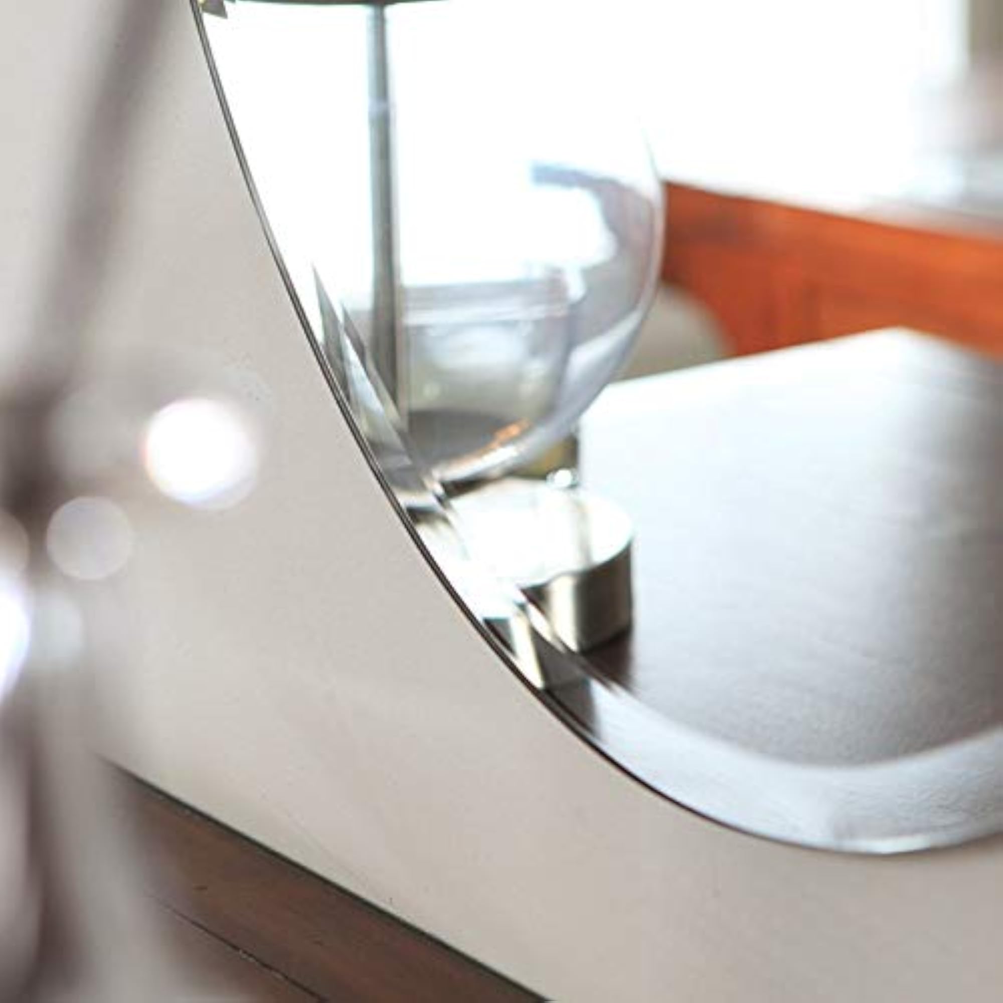 Minimalist Frameless Oval Wall Mirror