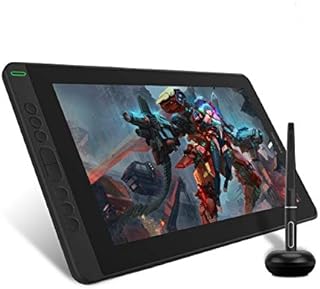 HUION Kamvas 13 New Graphics Drawing Monitor 13.3 Inch Full-laminated Screen, 8 Programmable Press Keys, Supports Connectivity with Android Device, Without Stand - for Remote Office & E-learning