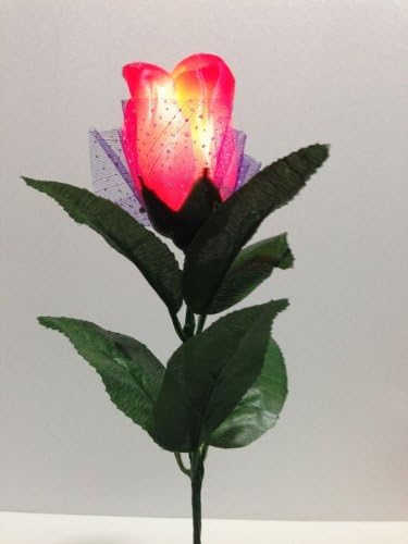 Amazon Co Jp うっとり 光る Led 薔薇の花 1本 レッド ピンク ２色より もらっても あげても嬉しい プレゼント クリスマス 飾り 装飾 グッズ インテリア レイアウト パーティー イベント 誕生日 結婚式 花束 バレンタイン ホワイトデー 卒業 入学 お祝い