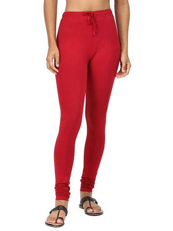 Image of Robinbosky Cotton Churidhar Leggings for Women - Stylish, Stretchable & Flattering Fit for All-Day Comfort