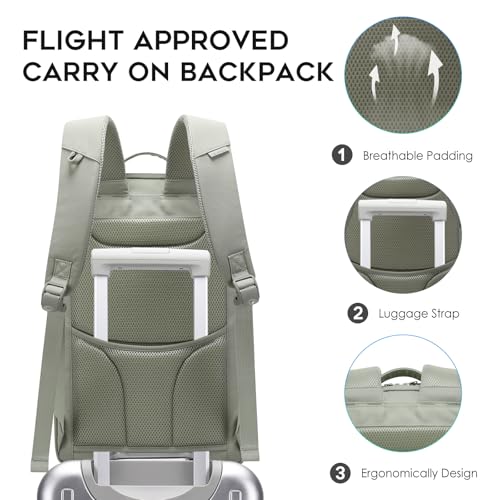 Image of BANGE Commute backpack can hold 15.6 inch laptop,Fight approved carry on backpack for men and woman