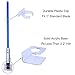 Clear Wall Mount Light Saber Display Stand Wall Holder Compatible for Any Lightsaber - 2 Pack