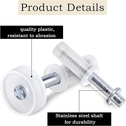Kit de Herrajes para Clóset 16 piezas Rueda guía superior y pivote para puerta plegable miniatura 3