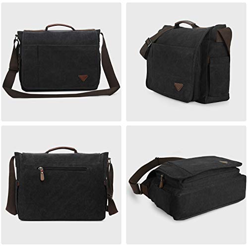 Laptop Bag 17 Inch, Mens Messenger Bag Computer Bag Travel Casual Business Canvas Shoulder Bagmessenger Bag For Men Crossbody Satchel Bags For School Laptop Messenger Bag #TOP4