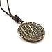 Vintage Design Roman Coin Cross Pendant Necklace - Medallion for Women and Men, Demon Protection, Lucky Charm for Wellness And Success, Good Fortune, Antique Jewelry, Viking Accessories (Antique Gold)