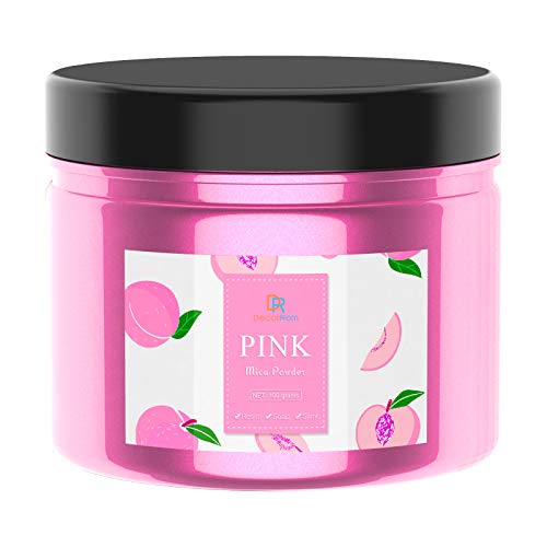 Epoxy Resin Color Pigment - Huge 100g/3.5 Ounces Metallic Mica Powder for Adult Hobby, Epoxy Resin Art Coloring, Crafts - Cosmetic Grade Resin Color Dye for Jewelry, Soap Making, Nails Art (Pink)