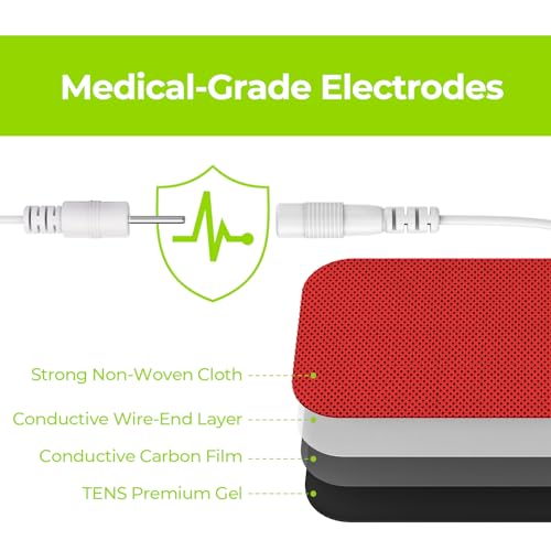 image for AUVON TENS Unit Replacement Pads Combination Set, 20 Packs Multiple Si