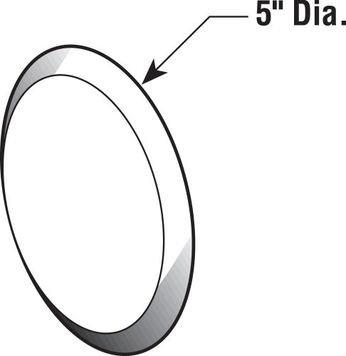 Prime-Line Mp9244 Wall Protector, 7 In., Textured Surface, Rigid Vinyl, Off-White, Self-Adhesive Backing (5 Pack) #TOP1