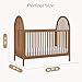 Delta Children Cannon 4-in-1 Convertible Crib - Converts from Baby Crib to Toddler Bed, Daybed and Sofa Bed, Fits Standard Full-Size Crib Mattress, Chestnut