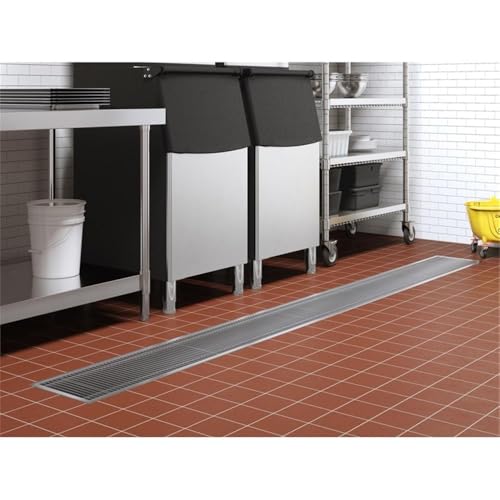 Pemberly Row Colador Comercial de Piso Acero Inoxidable 12x120 miniatura 3