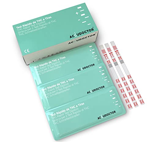 10x Accudoctor Drogentest zum Nachweis THC Cannabis 25 ng/ml im Urin Urintest Drogen Streifen Schnelltest schnelltester Drogentests teststreifen Drogenschnelltest Drug Test Kit selbsttest | 10 pcs Cover