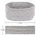 MapofBeauty 3 Pack Yoga Headbands Stretchy Cotton Kopf Bande Hairwarp Sport Laufen Exercise Gym (Grau)
