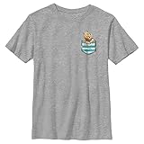  Disney Pooh Pocket Winnie Boy\'s Crew Tee, Athletic Heather, Medium