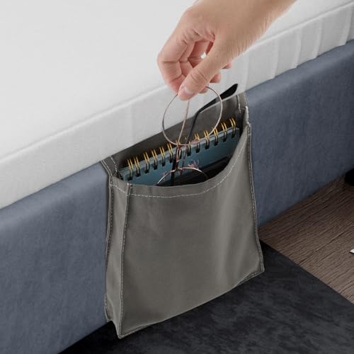 Simarro Organiseur d’accoudoir gris foncé 2 poches 50x14 cm