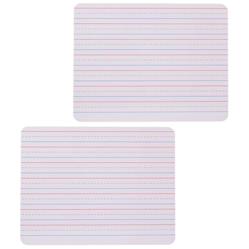 Tableau blanc effaçable à sec 9x12 pouces avec lignes d'écriture Healvian en bois lot de 2
