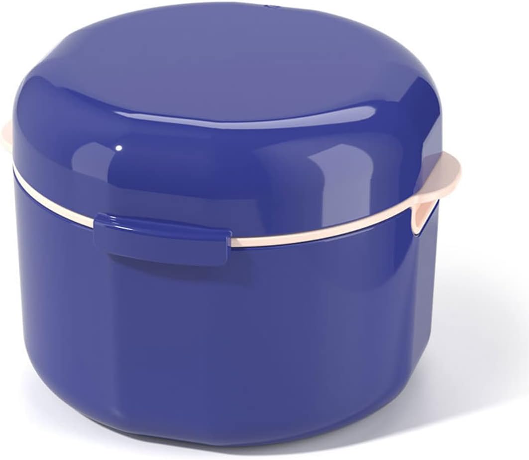 BINQILIN Denture Box Portable False Teeth Storage Container Denture