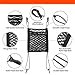 3-Layer Car Mesh Organizer, Seat Back Net Bag, Barrier of Backseat Pet Kids, Cargo Tissue Purse Holder, Driver Storage Netting Pouch（Upgrade Stretch Length）