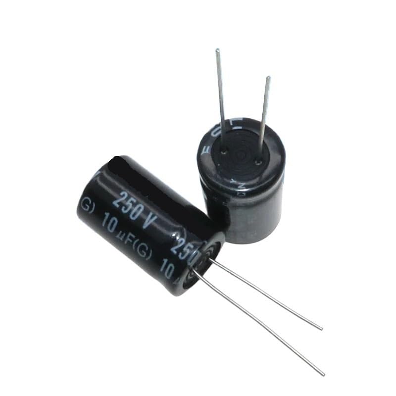 5PCS Audio Frequency Crossover NP Non-Polar Aluminum electrolytic Capacitor 250v 10uf 13X20mm