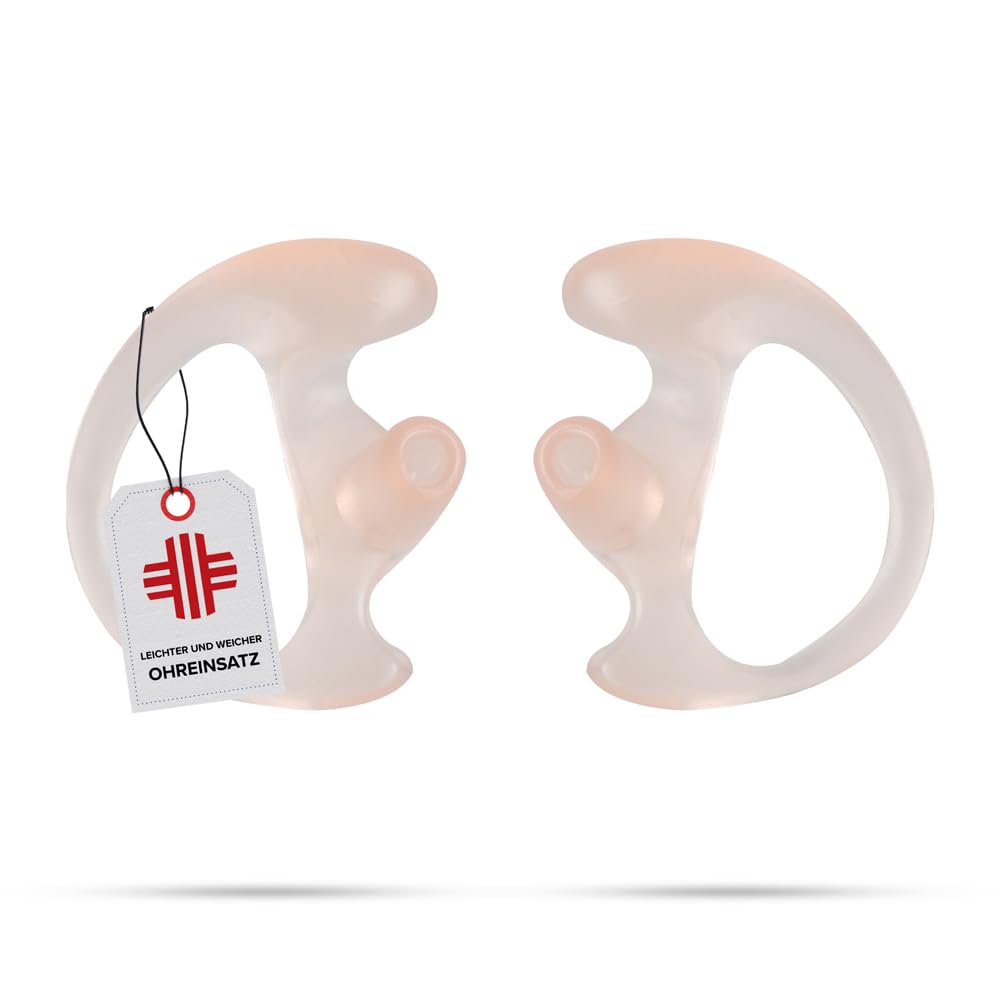Nettoyant Pour Les Oreilles LIFE IS SIMPLE - Embout D'oreille EARFLY Pour Tube Acoustique - Meilleur Maintien Dans L'oreille - Facile à Nettoyer - Différentes Tailles, Blanc., M Appareil Nettoie Oreilles