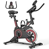 RELIFE Rebuild Your Life エアロバイク 家庭用 静音 フィットネスバイク スピンバイク サイクリングマシン ダイエット器具 シームレスな負荷調節 室内自転車 トレーニングバイク 組立簡単