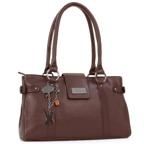 Sac à main moyen avec multipoches Martina Catwalk Collection, sac porté épaule femme cuir
