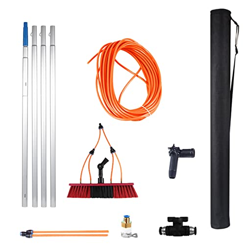 Kit de nettoyage de vitres avec perche pour un lavage parfait de la voiture et de l'intérieur