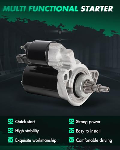 Image of SCITOO Starters New Compatible for VW for Corrado 1992 for Golf 1993 1995 1996 for Jetta 1993-1997 for Cabrio 1995-2002 for Golf 1993-1999 for Jetta 1993-1999 assat 1992-1997 SBO0016 17415 SR0402N