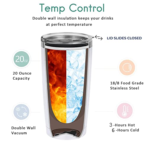 Rnfenqs Cow Gifts, I Just Freaking Love Cows Ok Tumblers With Lids And Straws, Farm Animal Stainless Steel Vacuum Insulated Travel Tumbler Cups 20 Oz For Cow Lovers #TOP2